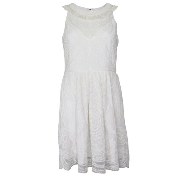ANTHROPOLOGIE YOANA BARASCHI WHITE LACE DRESS! Size 6 - Picture 8 of 8